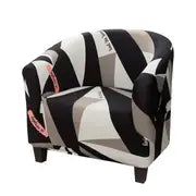 "Elegant Printed Club Chair Cover for Living Room"